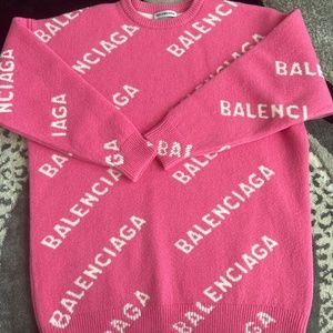 Balenciaga oversized logo sweater